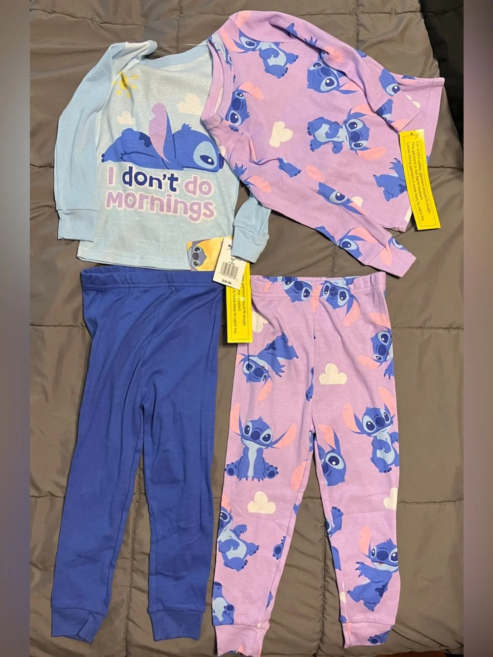 Disney Stitch Kids Pajama Sets, size 4